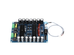 Placa Amplificador Digital Tpa3116d2 2 Canais 2x150w Dc 12v 24v Boost Áudio Estéreo