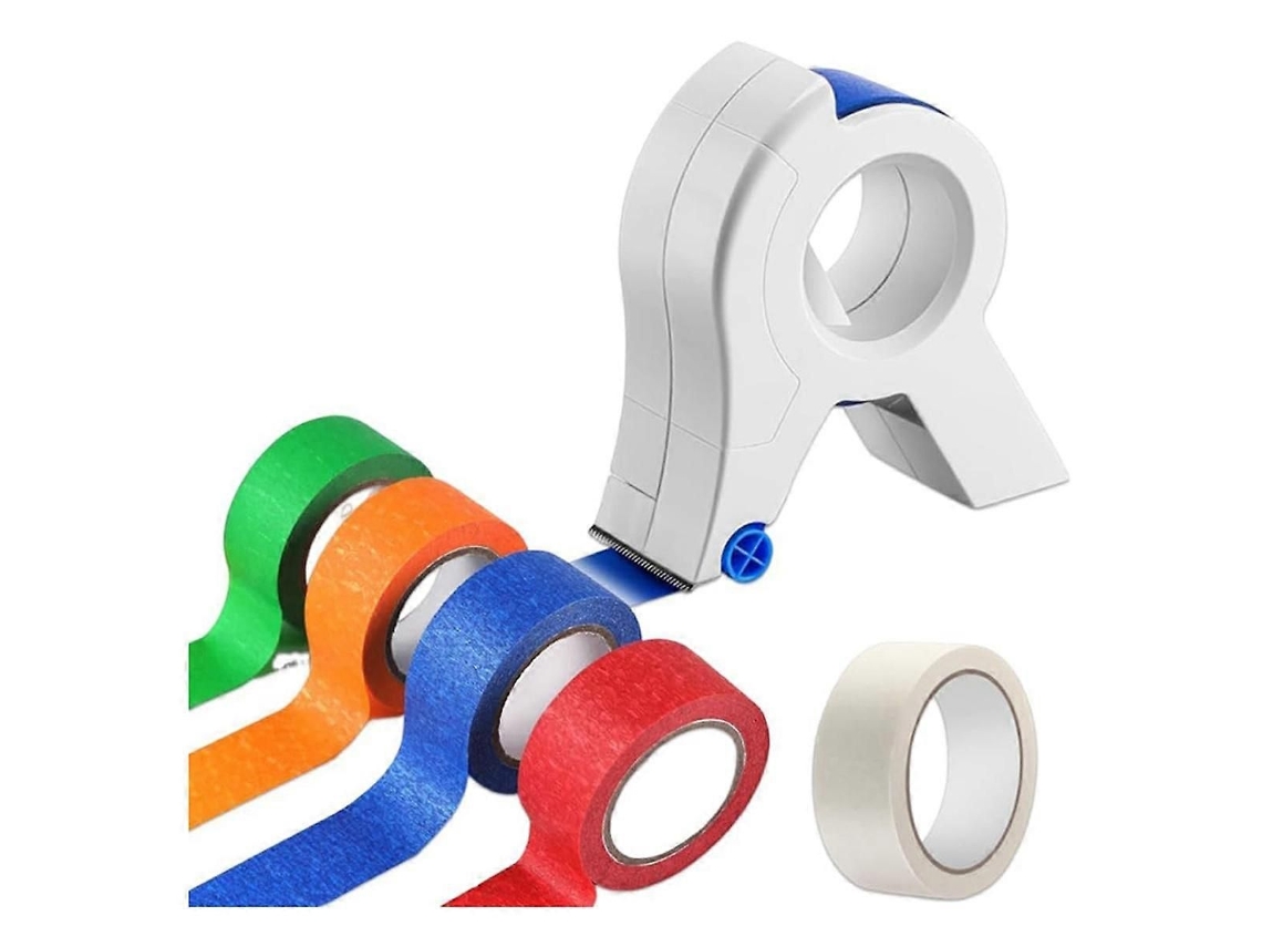 Aplicador de Fita Adesiva para Pintura, Dispensador Portátil de Fita Adesiva para Pintura com Cortador Que Fixa a Fita Firmemente em V GOKOCO