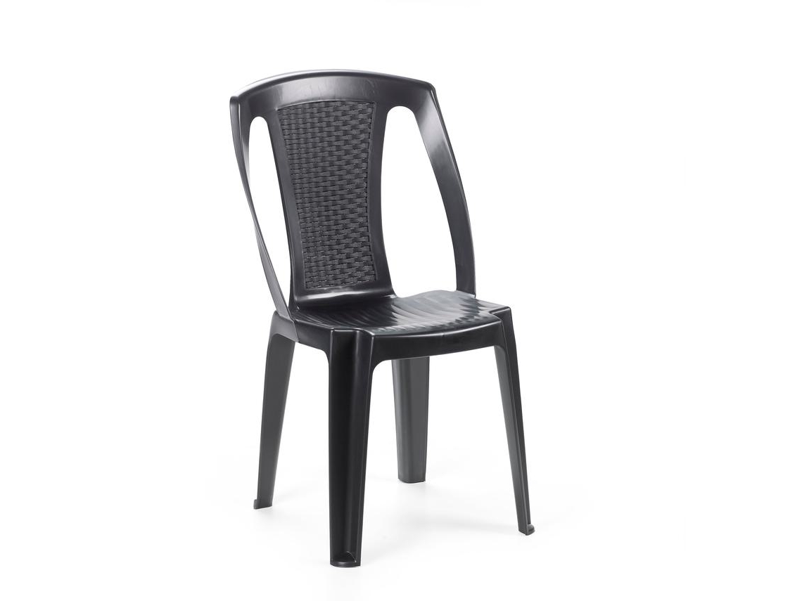 Cadeira Empilhável Procida Antracite IPAE PROGARDEN (48x52.5x81cm)
