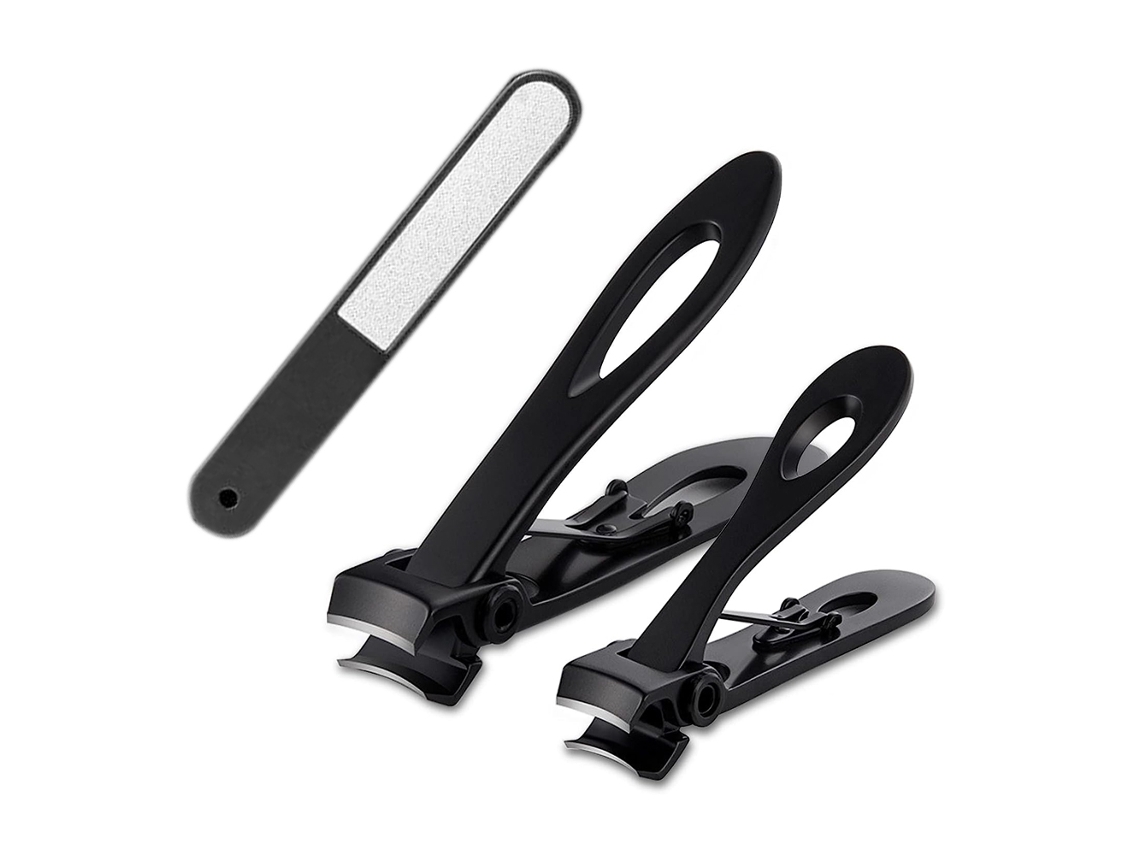 Cortador de unhas para unhas grossas, tesoura para unhas das mãos e dos pés, conjunto de cortador de unhas para homens e mulheres adultos Slowmoose