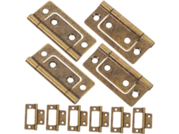 Conjunto De 12 Dobradiças Vintage Para Portas, Em Ferro Fundido