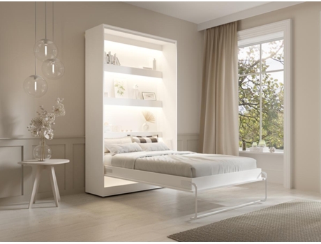 Cama embutida RAPILI VENTE-UNIQUE Branco 120x200 cm - Com colchão - Com sommier