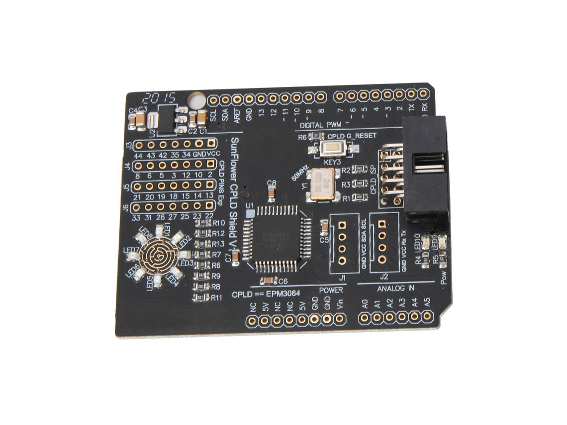 Placa De Desenvolvimento Shield Cpld Usb Black
