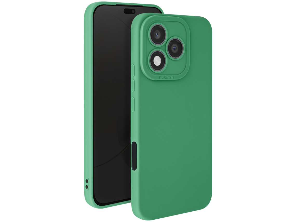 Capa Honor 400 Lite Silicone Lisa Câmera Protegida Preto Verde