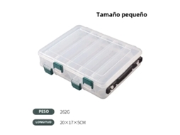 Caixa de Pesca Pequena, 10/14 Compartimentos, Resistente MDUG
