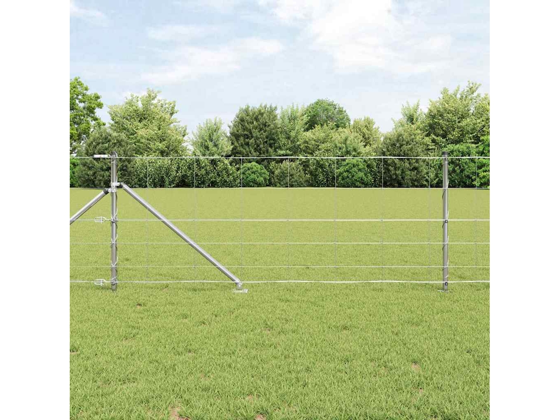 Vidaxl Cerca De Arame Soldado Com Espinhos 25 X 0,8 M Aço Galvanizado