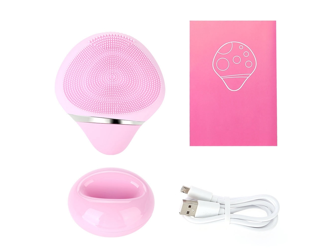 Escova Elétrica Facial Limpeza De Pores Cuidado Pele