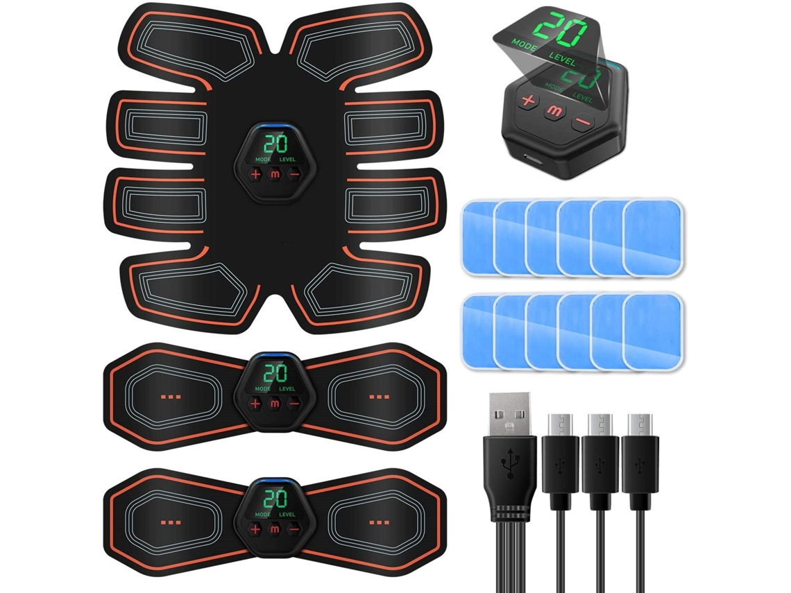 Abs Ems Estimulador Muscular Treinador Smart Fitness Treinamento Abdominal Dispositivo Elétrico De Emagrecimento Para Perda De Peso Corporal Slowmoose