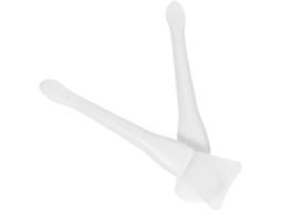 Conjunto De 2 Espátulas/colheres De Silicone Branco Para Lacre De Cera.