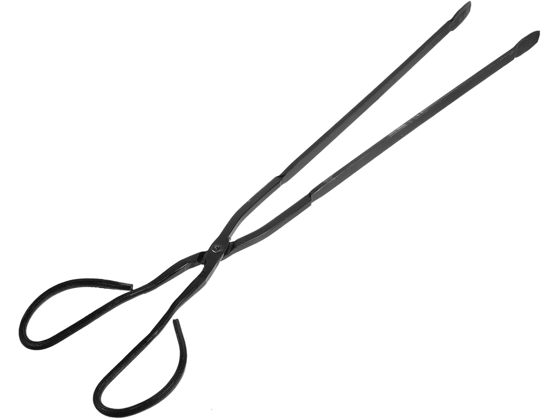 Pinça Para Carvão Milisten Com Comprimento Estendido, Ideal Para Churrasqueiras E Lareiras, Perfeita Para Encontros E