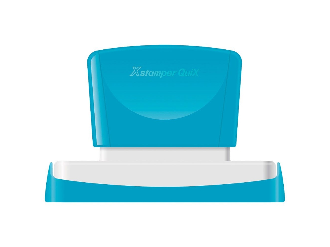 Carimbo Quix Personalizável X'Stamper Azul 16 X 83 Mm
