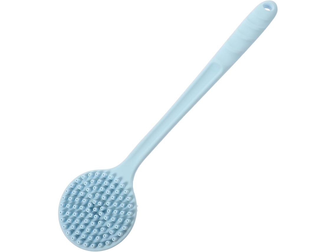 Escova De Banho Iplusmile Com Orifício Para Pendurar, Cabo Longo, Silicone Dupla Face, Esfoliante, Cabo Antiderrapante