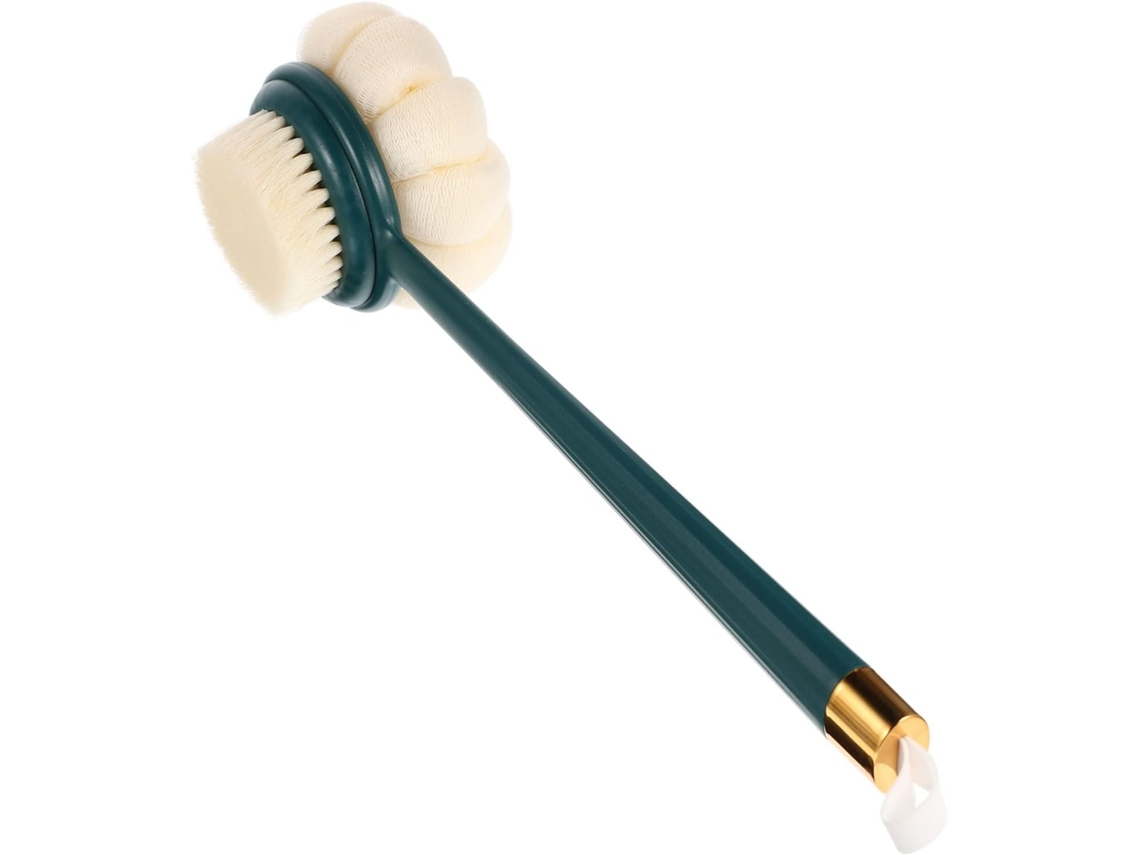 Escova De Banho Dupla Face Com Cabo Longo E Cerdas Macias | Pp Pe Nylon, Espuma De Limpeza Rápida E Durável, Para