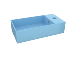 Bathroom Sink, Bathroom Sinks Vidaxl Azul Cerâmica (n/a)