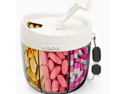 Organizador De Comprimidos Eifson 7 Compartimentos Anti-mistura Sem Bpa (branco)