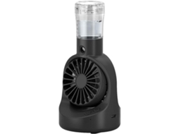 Ventilador de Pulverização Portátil Recarregável, Ventilador de Mesa, Pulverizador Portátil MDUG (preto)