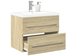 Vidaxl 2 Pcs Conj. Móveis Casa Banho Derivados Madeira Carvalho Sonoma