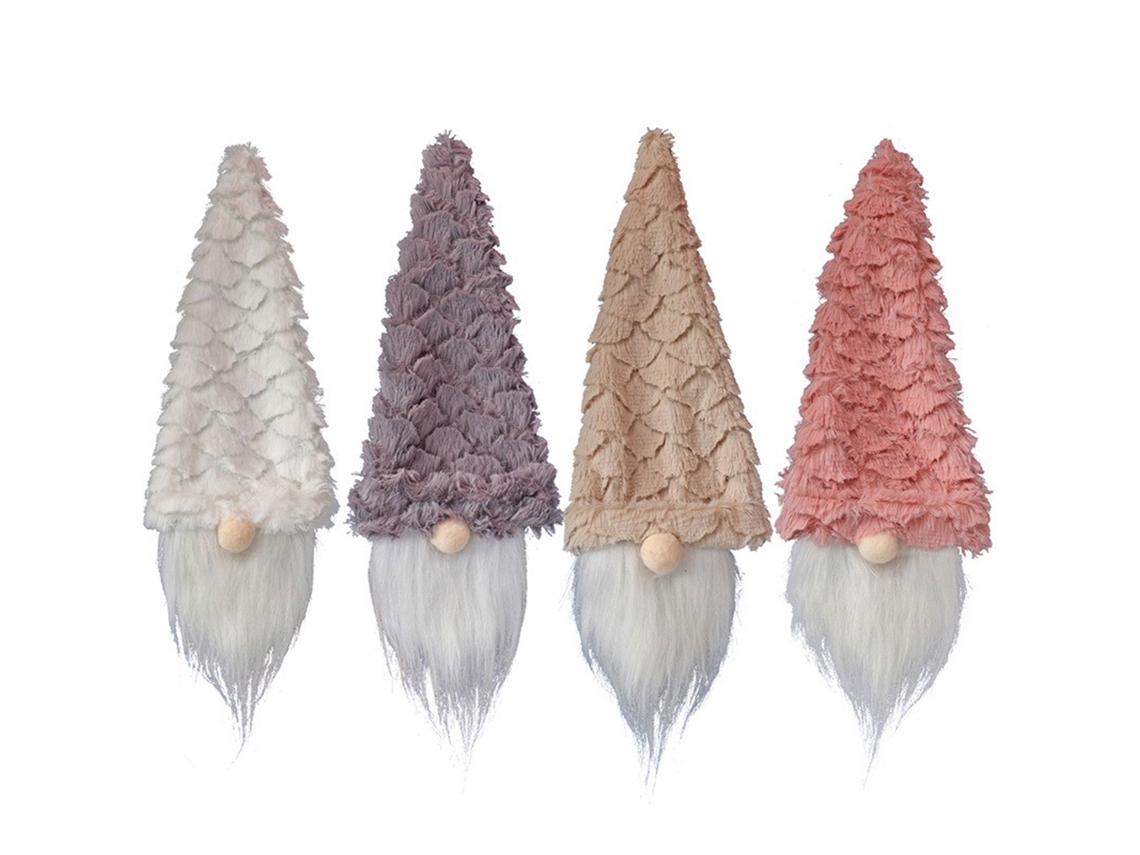 Conjunto de 4 Bonecos Decorativos Natal Faceless para Garrafas LAXISCREED
