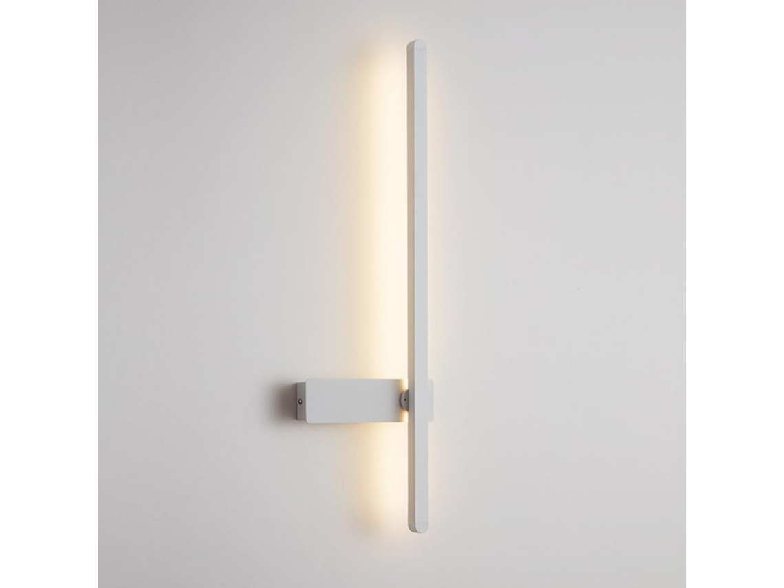 Applique Mural Preta, De Metal, Led, Moderna, Ultra-fina, Linear