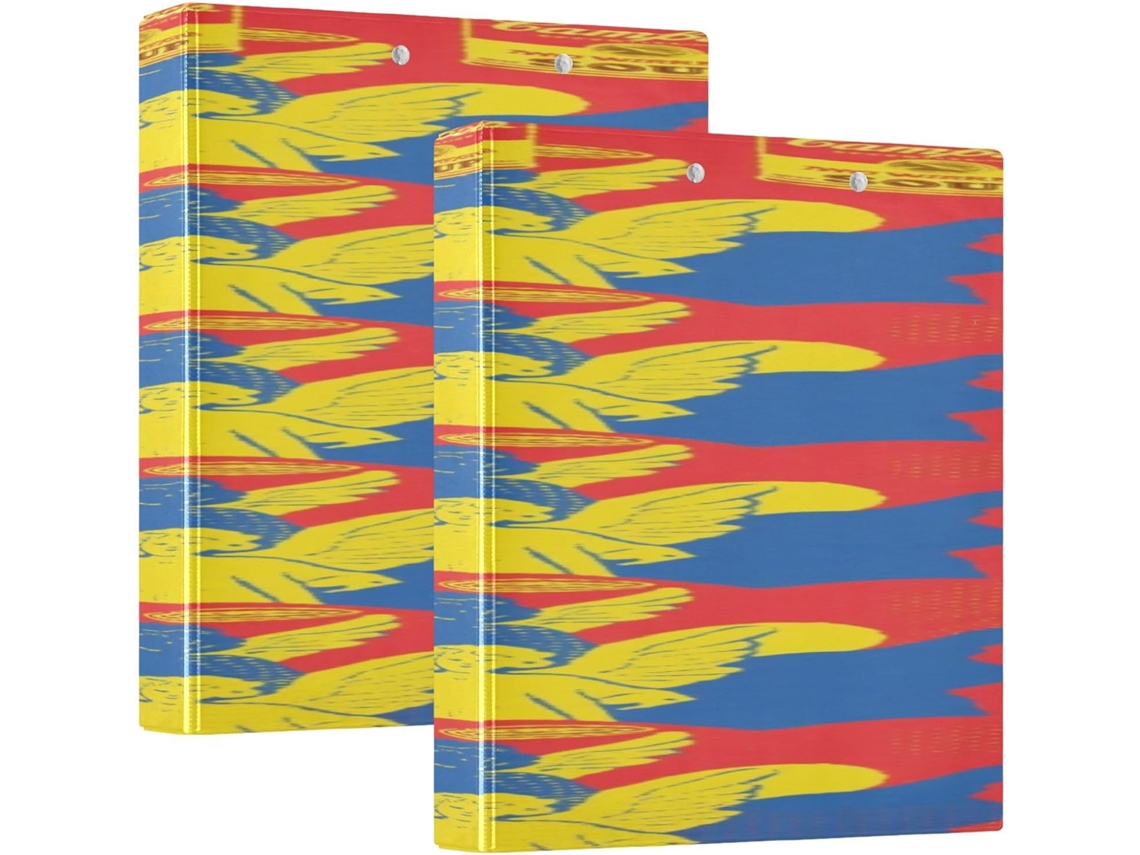 Pasta Escolar Estilo Quadrinhos Americanos Com Anjo 1-1 2 Polegadas, 3 Argolas Com Sacos, Pacote Com 1 2 Massas, 200 Folhas