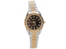 Relógio Nary Fashion Couple Analógico Quartzo Aço Prateado Dourado Preto Feminino