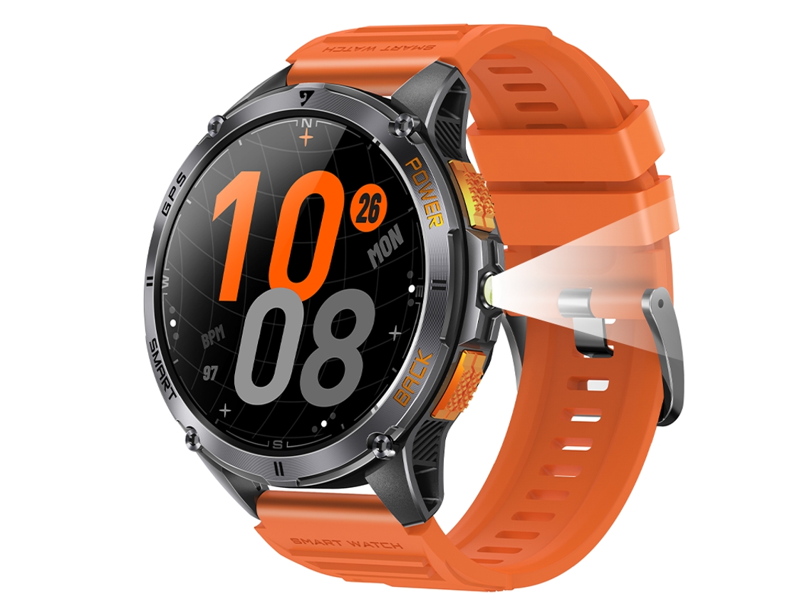 Smartwatch K67a Amoled Gps Com Chamadas Bluetooth Bússola E Altímetro