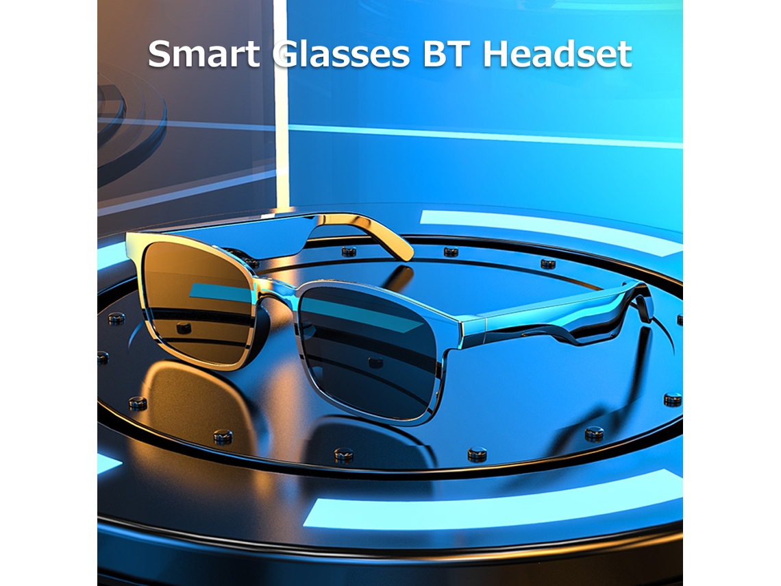Óculos De Música Com Fones De Ouvido Sem Fio Inteligente Bt5.0 Com Proteção Uv Para Esportes Ao Ar Livre
