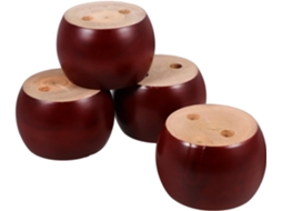 Popetpop Conjunto De 4 Pés Madeira Maciça Para Móveis, Ideais Para Sofá, Armário E Cômoda Fácil Instalação Substituição