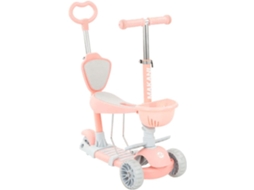 Trotinete KIKKABOO Makani Bon Bon 4 em 1 Rosa (Idade Mínima: 2 anos)