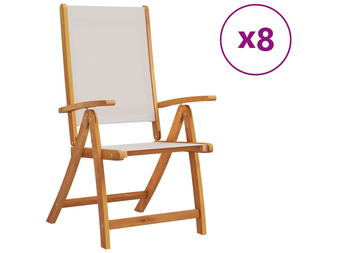 Folding Chair, Folding Chairs Vidaxl Marrom Madeira De Acácia (n/a)