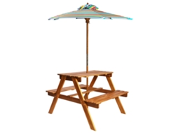 Kids Picnic Table, Kids Picnic Tables Vidaxl Marrom Madeira