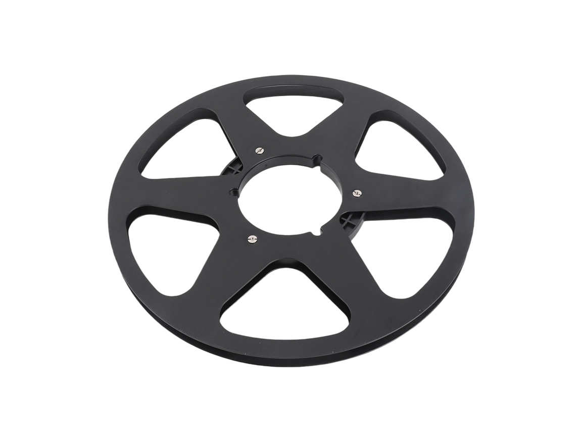 Carretel De Fita Vazio 10.5 Polegadas 1/4 6 Buracos Alumínio Para Revox Studer Preto