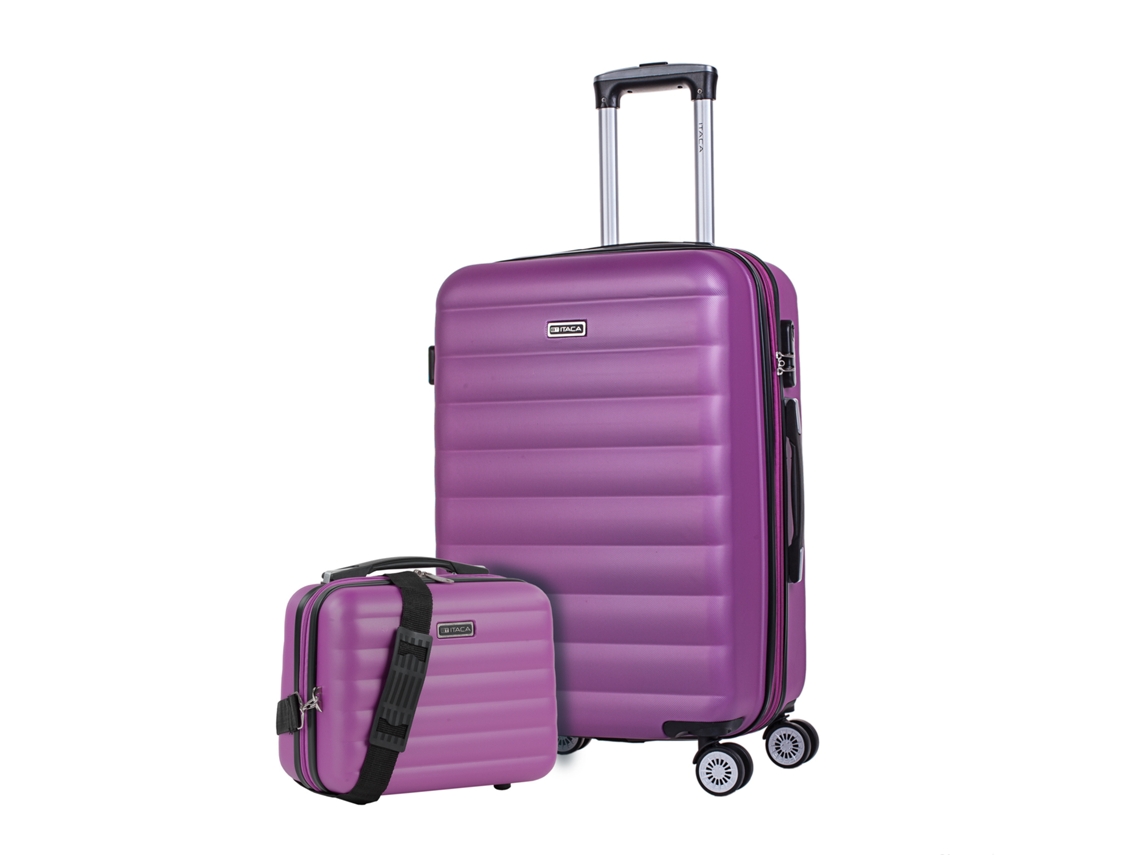 Conjunto de Malas ITACA Simoa Roxo Abs Hard Suitcase Set 42X65X26 Cm