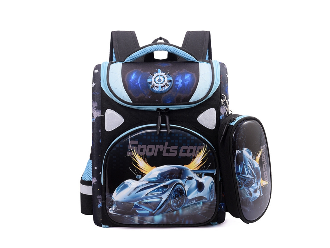 Conjunto De Mochila Estampada Com Desenho Animado, Dois Itens, Incluindo Estojo E Mochila Protetora De Coluna, Estilo 5