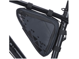Bolsa com Estrutura Triangular para Bicicleta Bolsa Triangular para Bicicleta com Duas Bolsas Laterais 1,5l Preta Lalalamoli