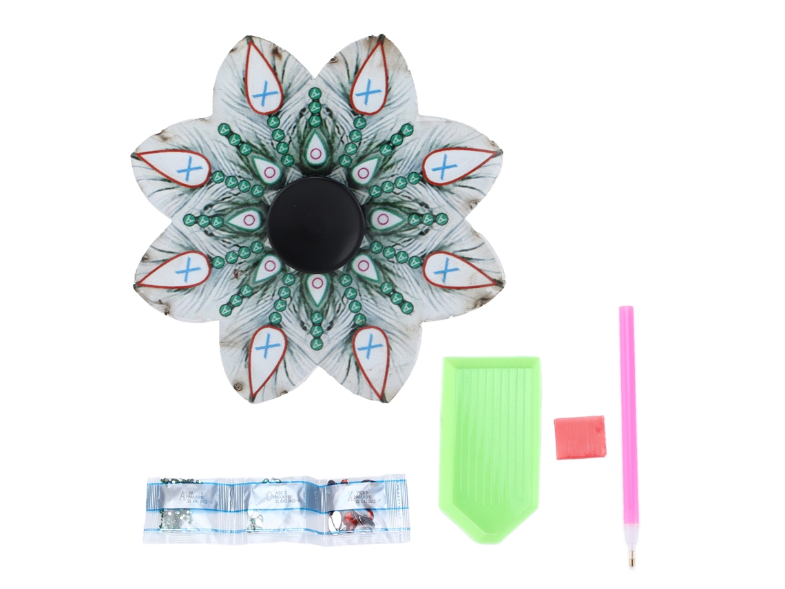 Kit de Pintura de Diamantes Diy com Disco Giratório para Decoração