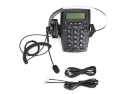 Telefone Fio Para Call Center Com Fone De Ouvido E Microfone Omnidirecional Para Escritório E Casa