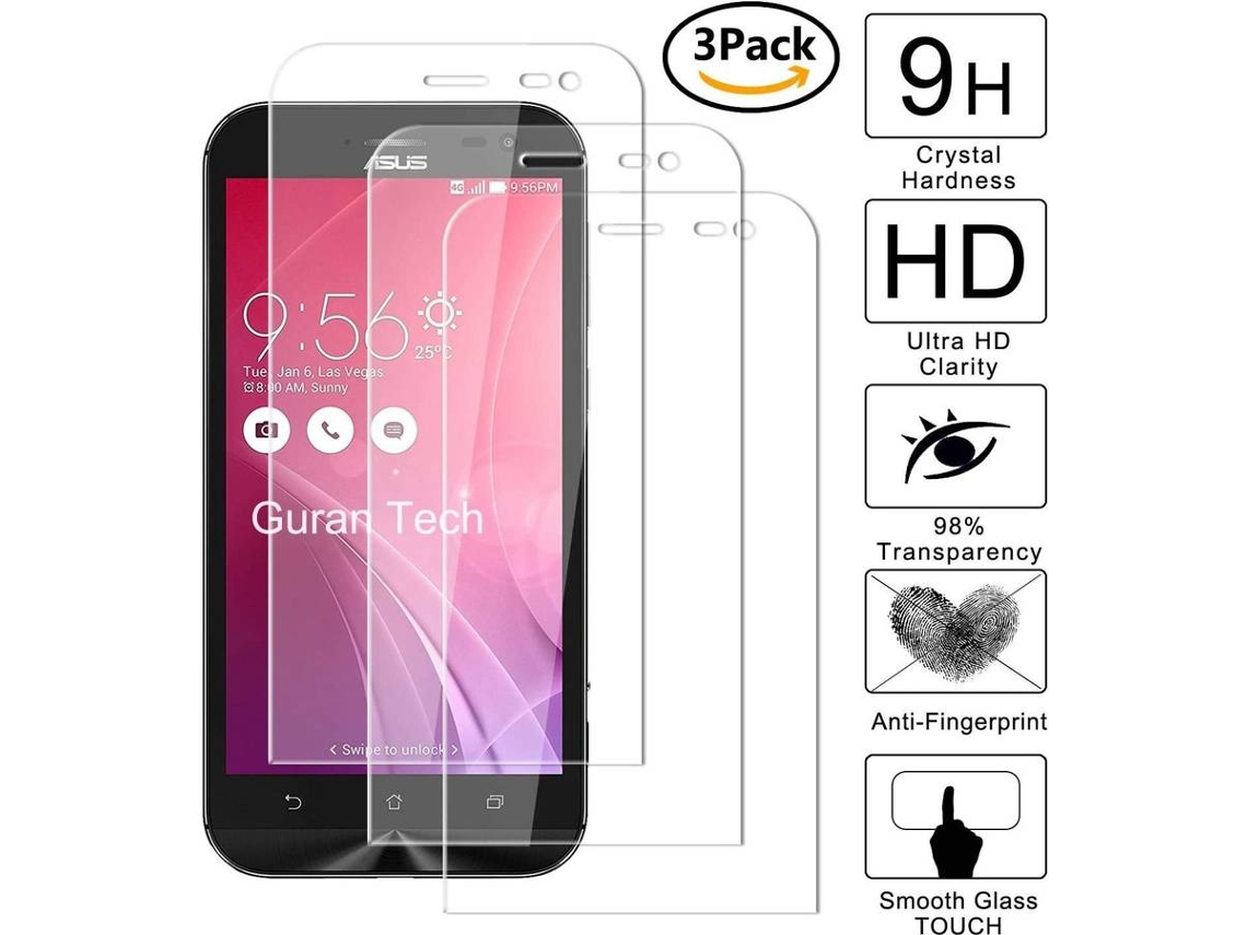 3x Película Vidro Temperado Asus Zenfone Zoom ZX551ML 5.5 HONGWE.
