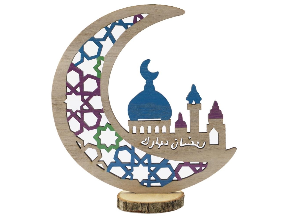 Decoração de Eid de Madeira para Festivais Islâmicos