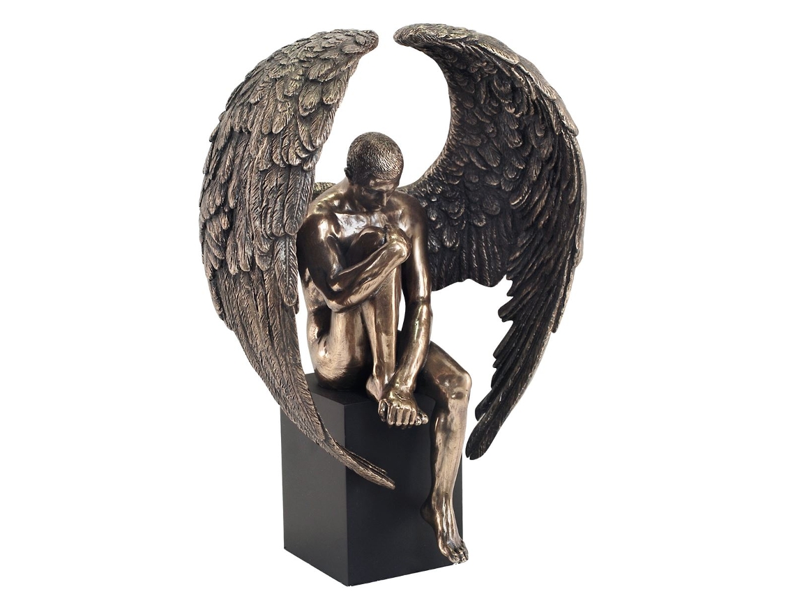 Figura Homem Asas Pedestal BY SIGRIS