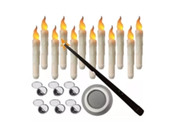 Velas Flutuantes Led LAXISCREED Sem Chama com Varinha