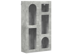 Conjunto 1 Unidade De Armazenamento Vidaxl Cinzento Derivados De Madeira (59 X 20 X 100 Cm)
