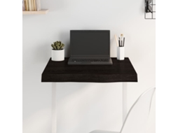 Vidaxl Tampo De Mesa 60x60x(2-6) Cm Carvalho Tratado Castanho-escuro