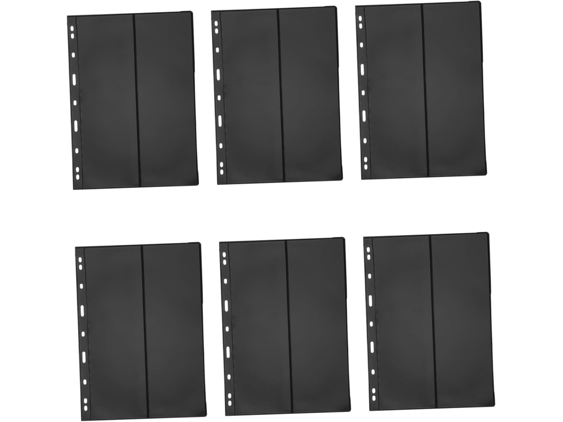 Levemolo Pages De Timbres Para Classeur Album De Timbres Noir - 10 Feuilles Double Face En Pet