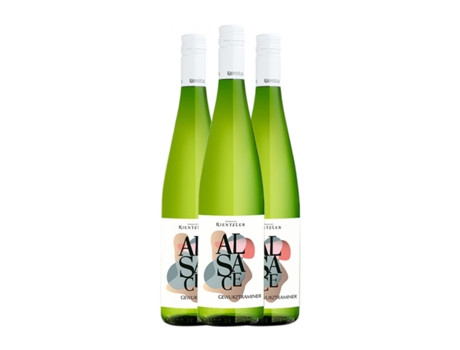 Vinho branco KIENTZLER Gewürztraminer Alsace (0.75 L - 3 Unidades)