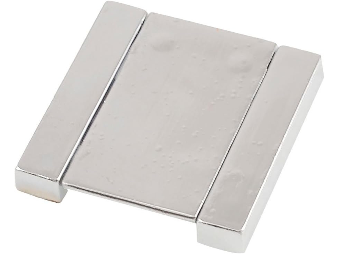 Puxador Quadrado Metal Prateado 1,5 Polegadas CHABERLU