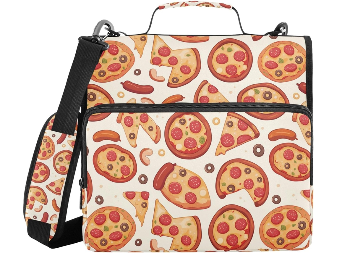 Organizador de Massa Pizza e Salsicha Com Alça, Sacos Diversos de 3,8cm, 3 selos, Portfólio, Organizador de Materiais