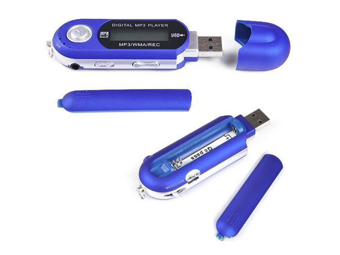 Mp3 Player Usb Reprodutor De Música Portátil Tela Led Digital Armazenamento De 32 Gb Prata Brilvibera