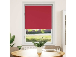 Vidaxl Cortina De Rolo Blackout 84,4x175 Cm, Largura Do Tecido 80 Cm, Vermelha