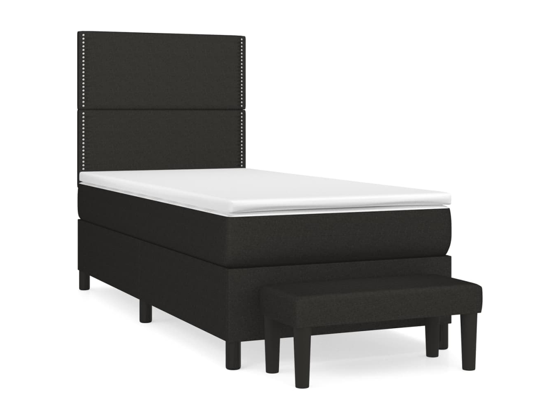 Box Spring Bed, Box Spring Beds Vidaxl Preto Tecido (90 X 200 Cm)